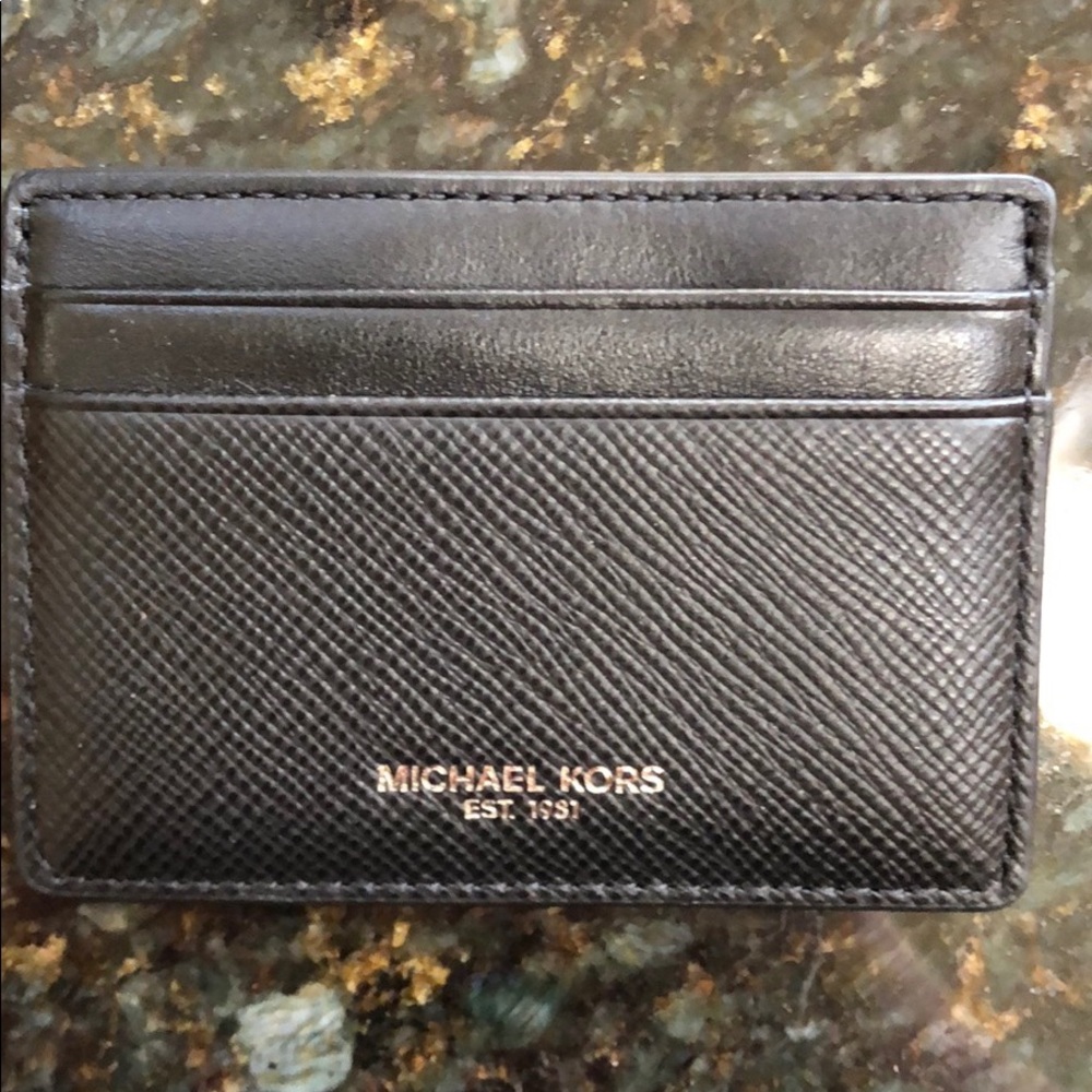 Michael Kors Leather Card Case (Harrison)